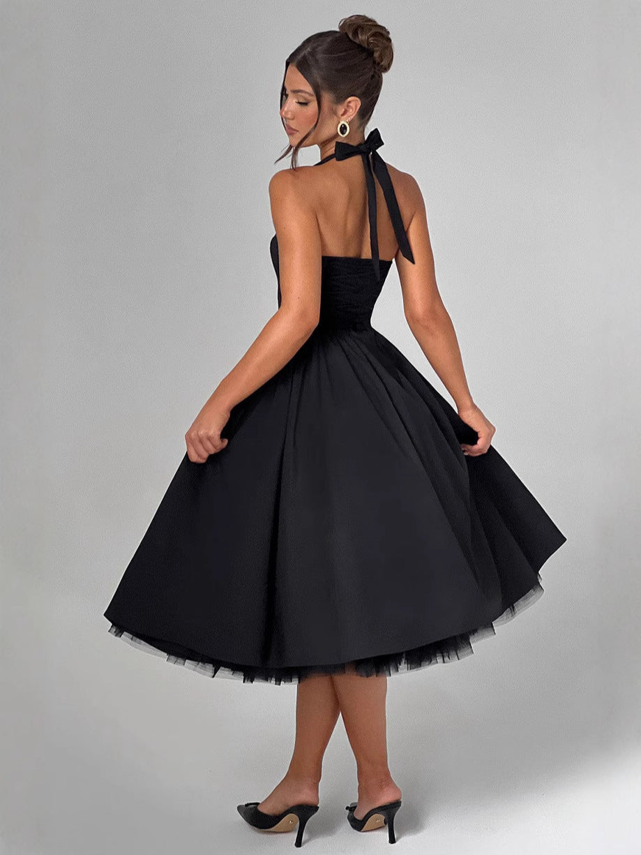 Strappy Tiered Tulle Midi Dress — view 2