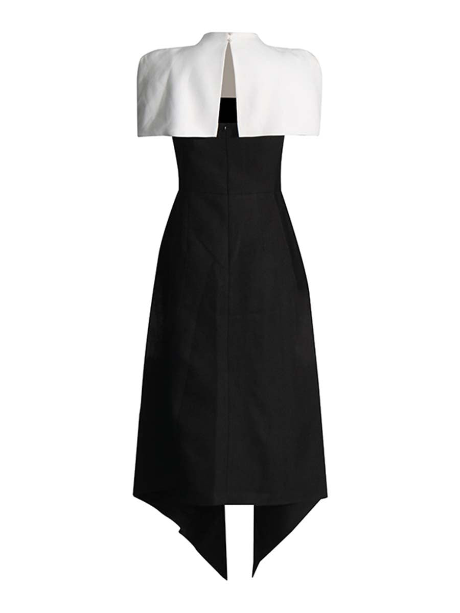 French Two-Piece Maxi Dress with Removable Slip — view 5