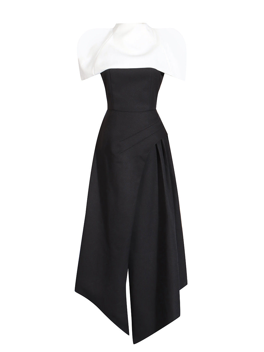 French Two-Piece Maxi Dress with Removable Slip — view 4