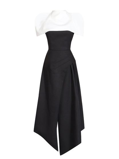 French Two-Piece Maxi Dress with Removable Slip — view 4