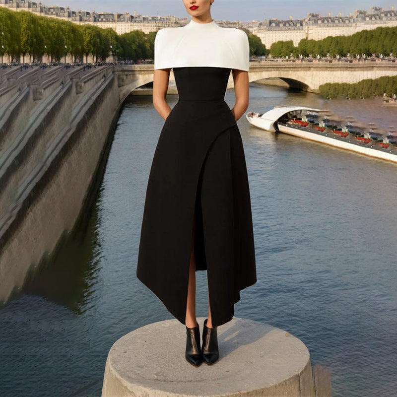 French Two-Piece Maxi Dress with Removable Slip — view 6