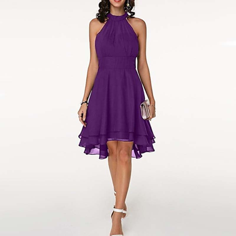 Ruffle Off-Shoulder Chiffon Maxi Dress — view 7