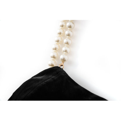 Velvet Backless V-Neck Bodycon Midi Dress — view 5