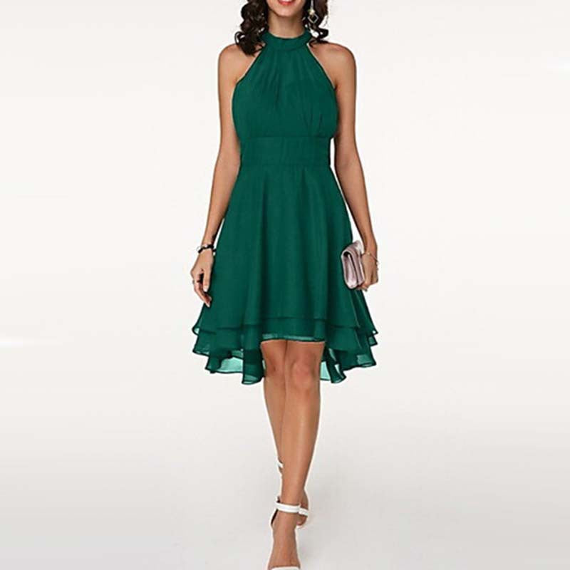 Ruffle Off-Shoulder Chiffon Maxi Dress — view 5